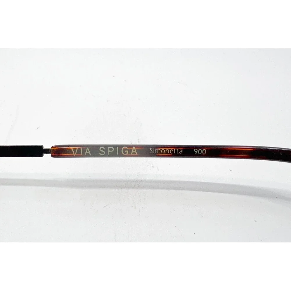 Via Spiga Simonetta Eyeglasses Womens Brown Tortoise Rectangular 53-15-140